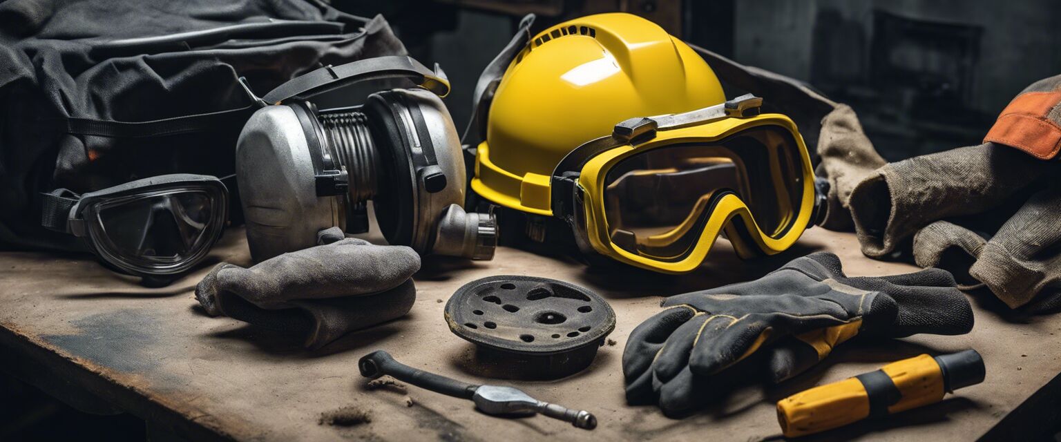 Angle grinder safety gear