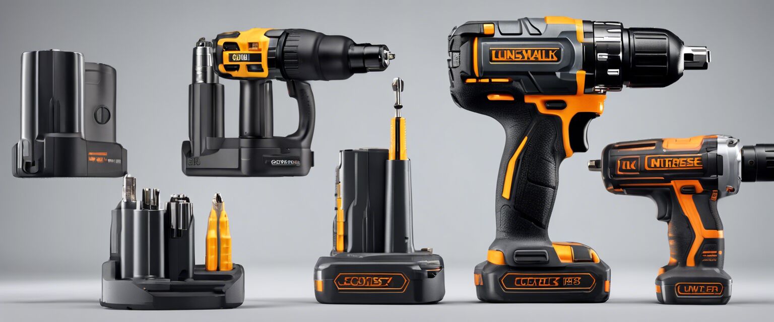 Components of a cordless screwdriver