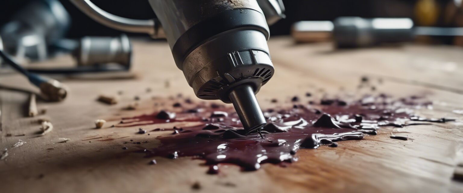 Heat gun being used for paint stripping